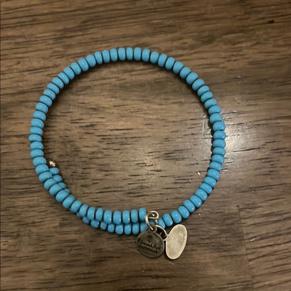 Alex and Ani Blue and Silver Bracelet with Elegant Design